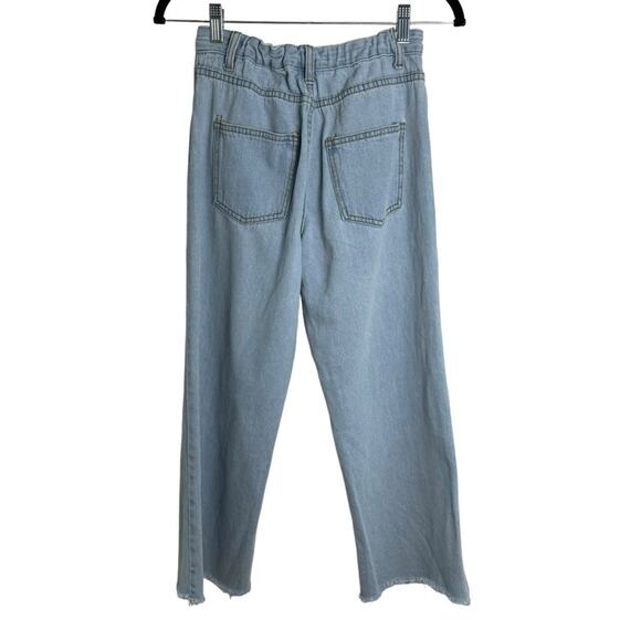 Princess Polly High Rise Wide Leg Y2K Elastic Waist Jeans - Picture 3 of 9